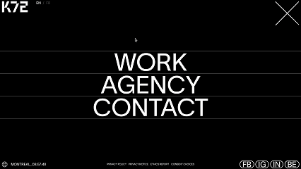 Custom marquee animation that shows when hovering on menu items